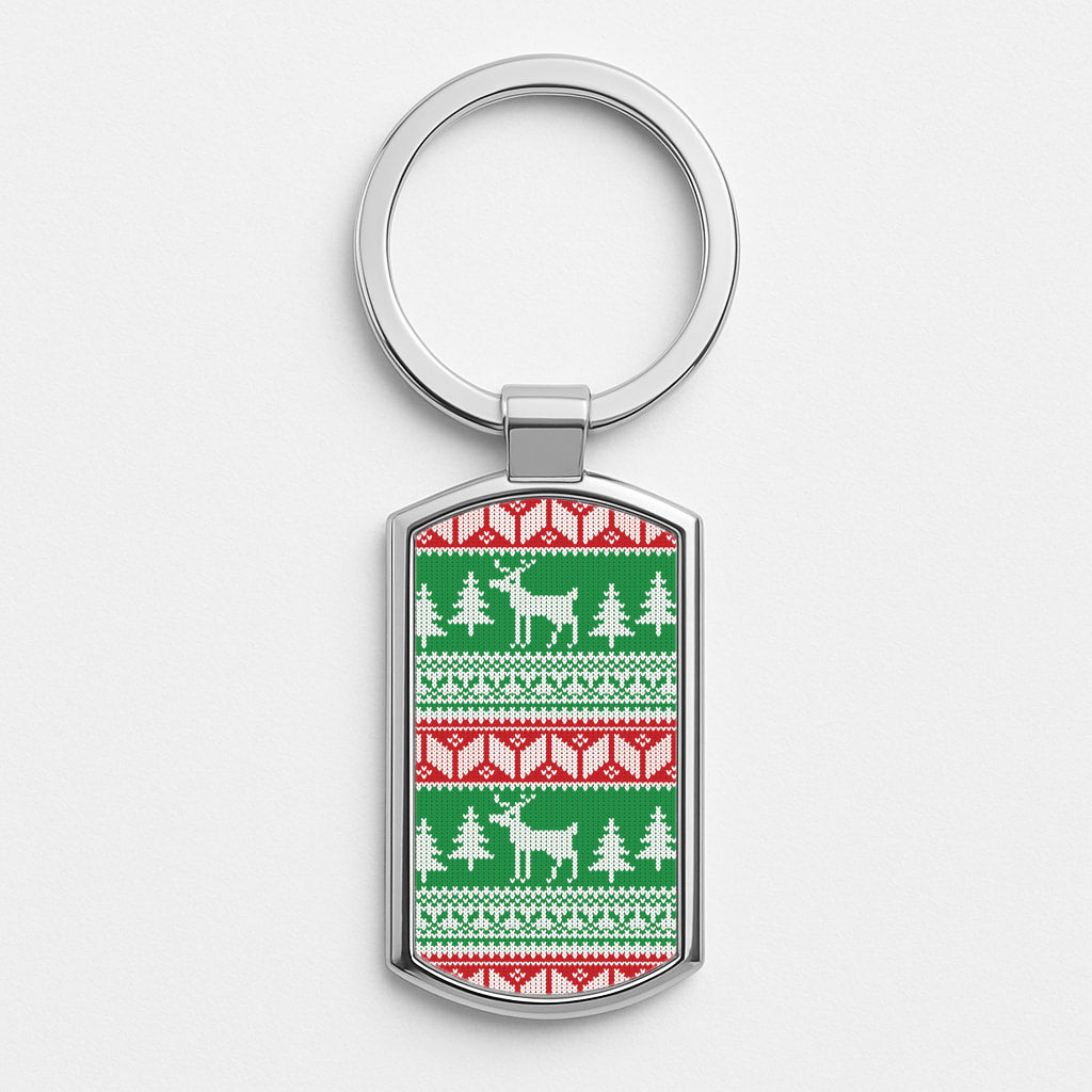 Christmas Jumper Pattern Christmas Luxury Keyring