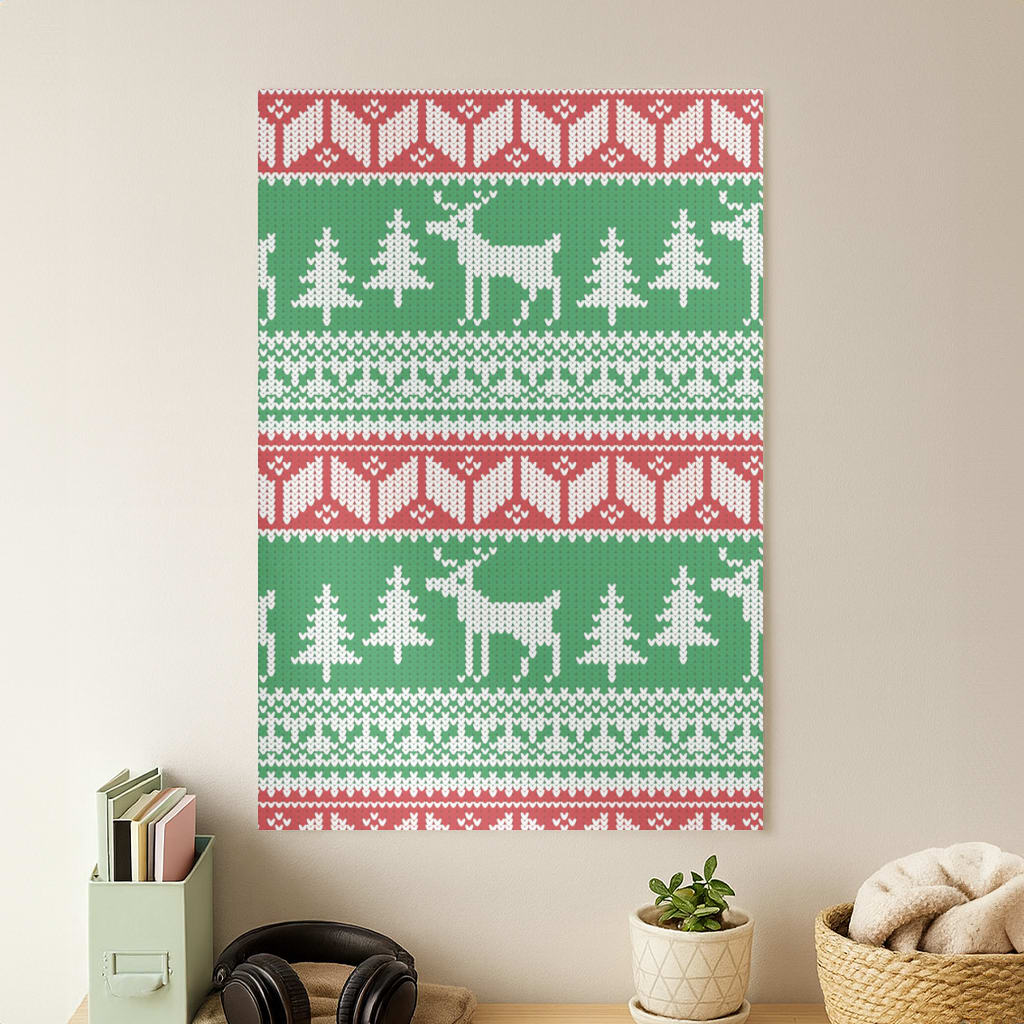Christmas Jumper Pattern Christmas Poster