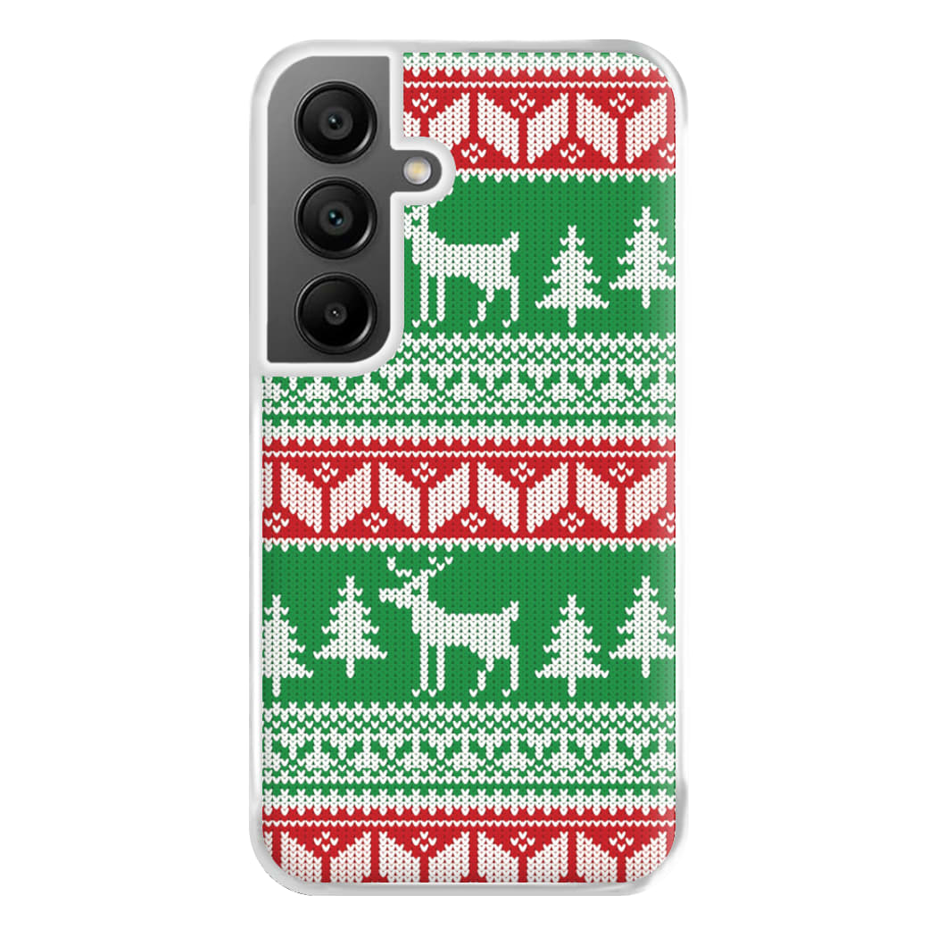 Christmas Jumper Pattern Christmas Phone Case for Galaxy A55