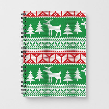 Christmas Jumper Pattern Christmas Notebook - Fun Cases