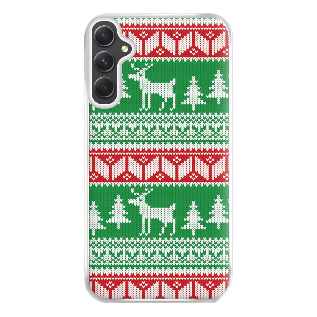 Christmas Jumper Pattern Christmas Phone Case for Galaxy A34