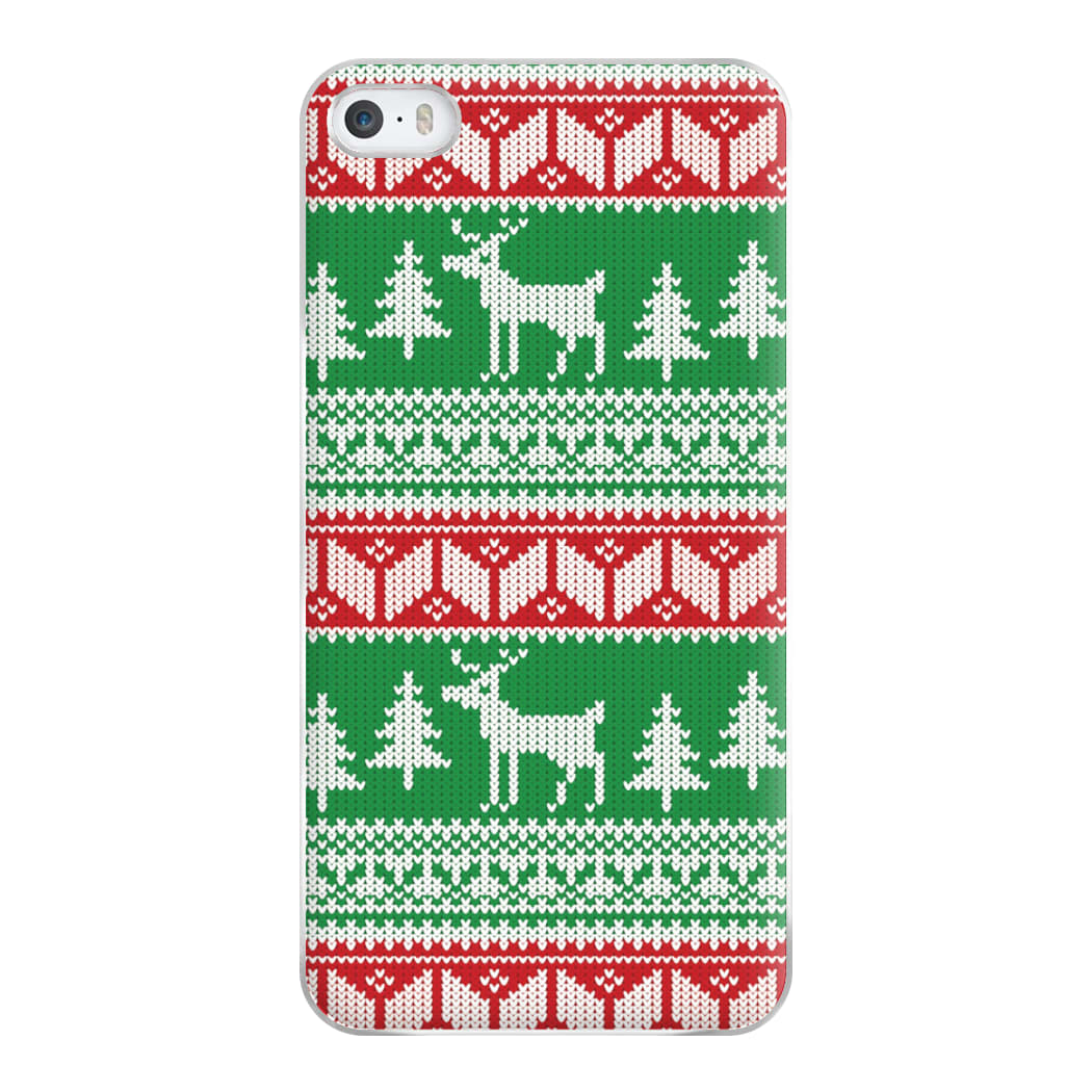 Christmas Jumper Pattern Christmas Phone Case for iPhone 5 / 5s / SE 2016