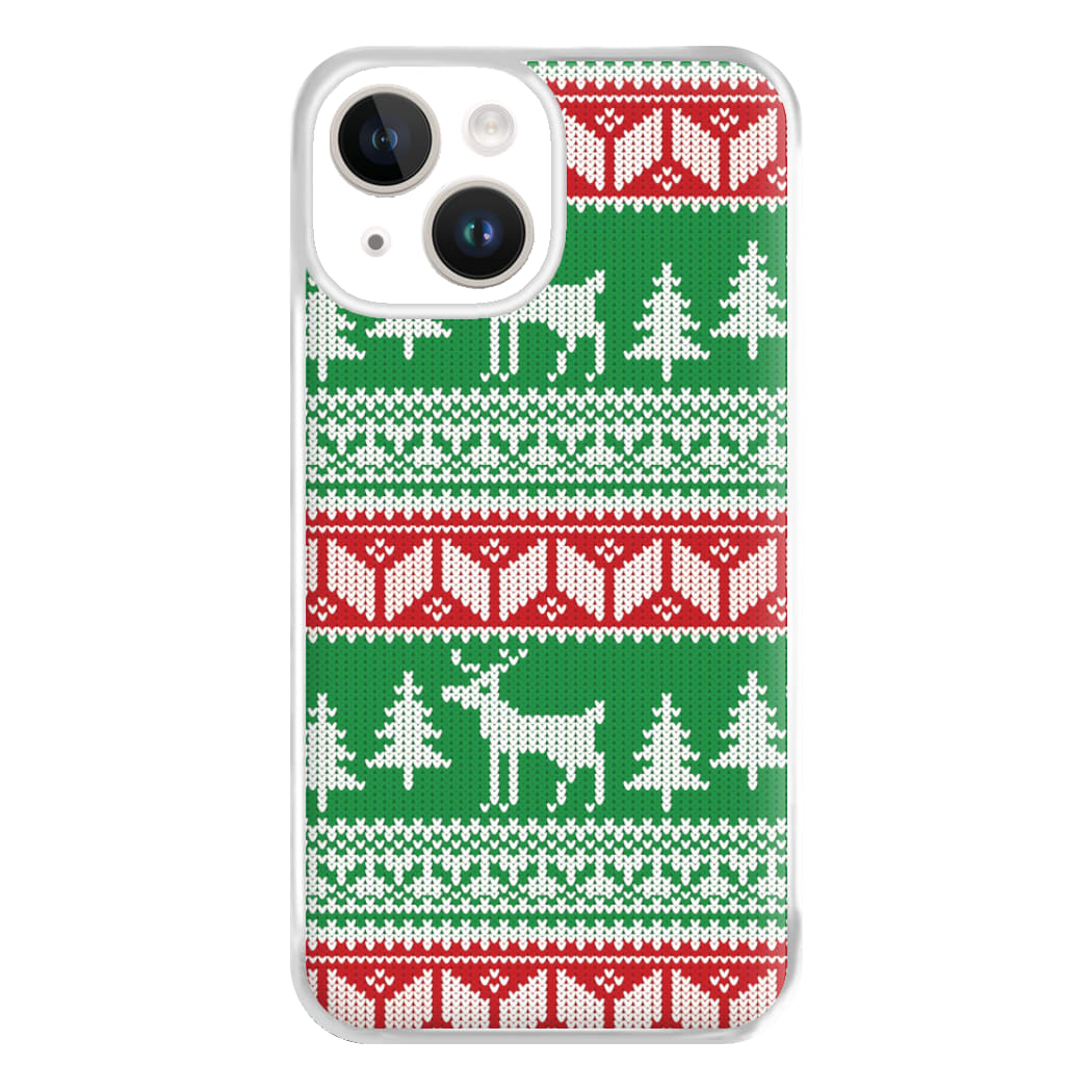 Christmas Jumper Pattern Christmas Phone Case for iPhone 14