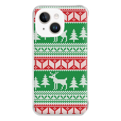 Christmas Jumper Pattern Christmas Phone Case for iPhone 14 Plus