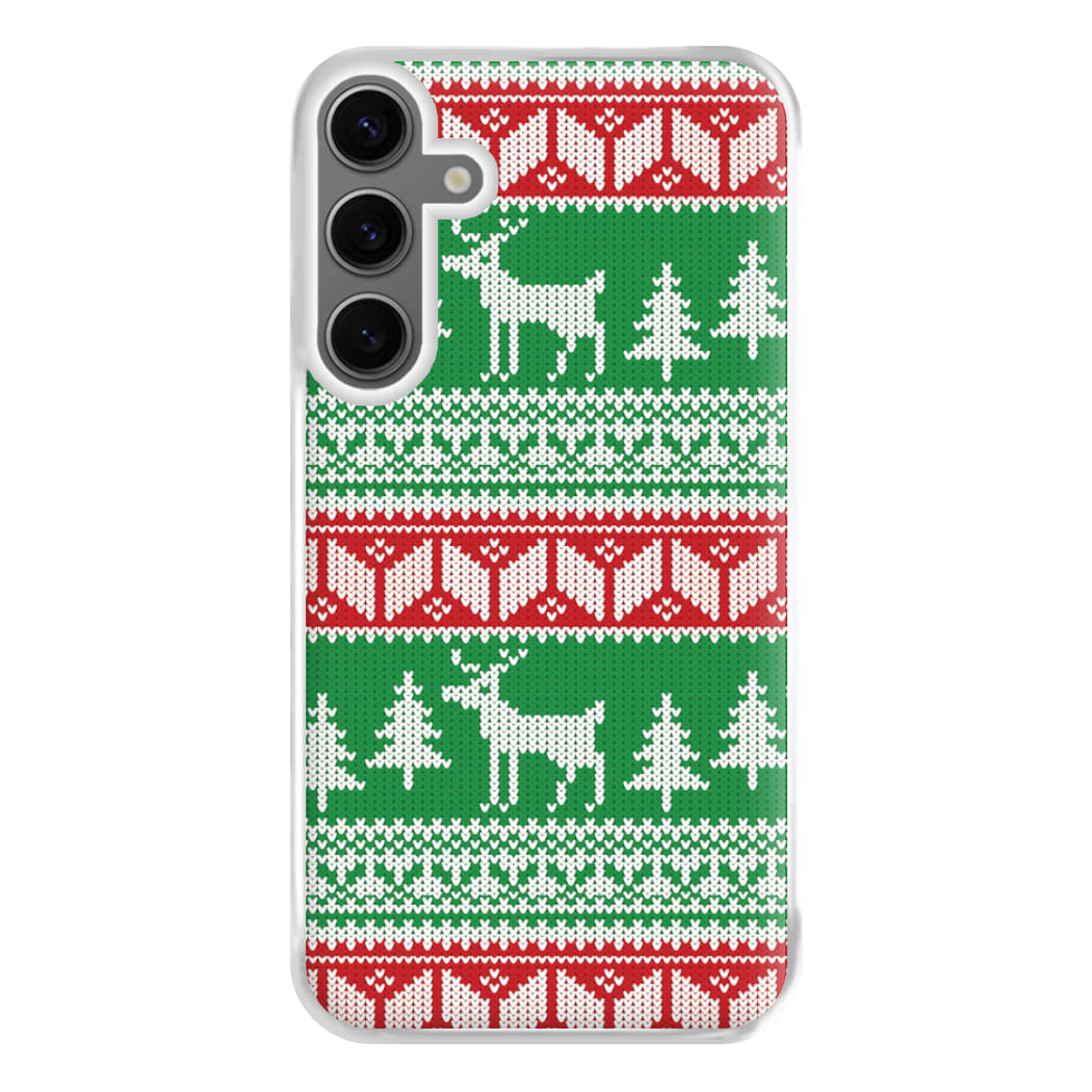 Christmas Jumper Pattern Christmas Phone Case for Galaxy S24FE