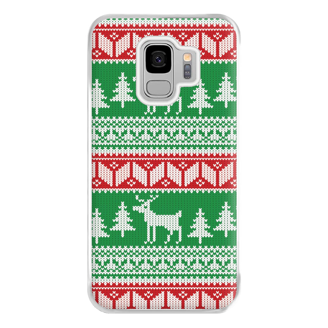 Christmas Jumper Pattern Christmas Phone Case for Galaxy S9 Plus