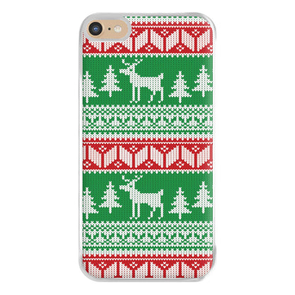 Christmas Jumper Pattern Christmas Phone Case for iPhone 6 Plus / 7 Plus / 8 Plus