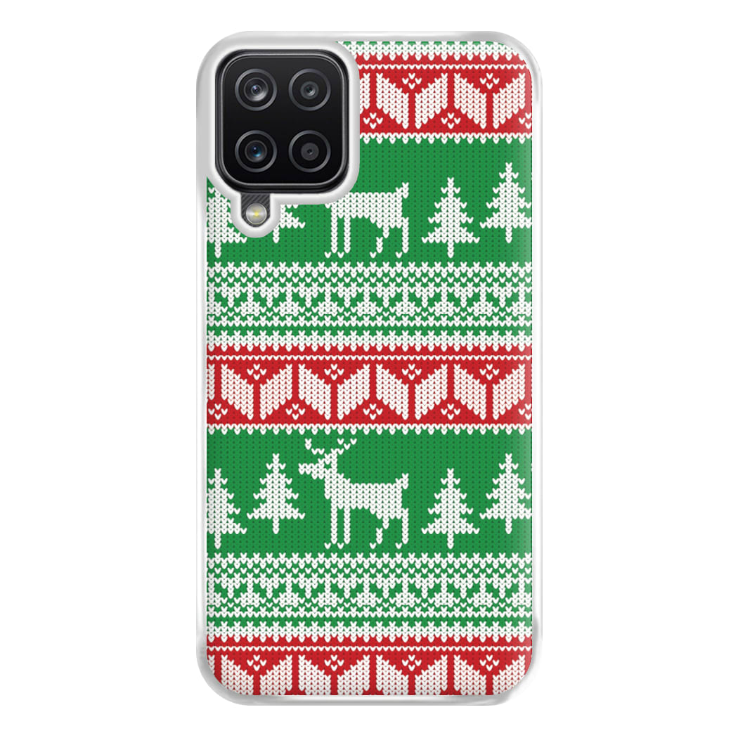 Christmas Jumper Pattern Christmas Phone Case for Galaxy A12