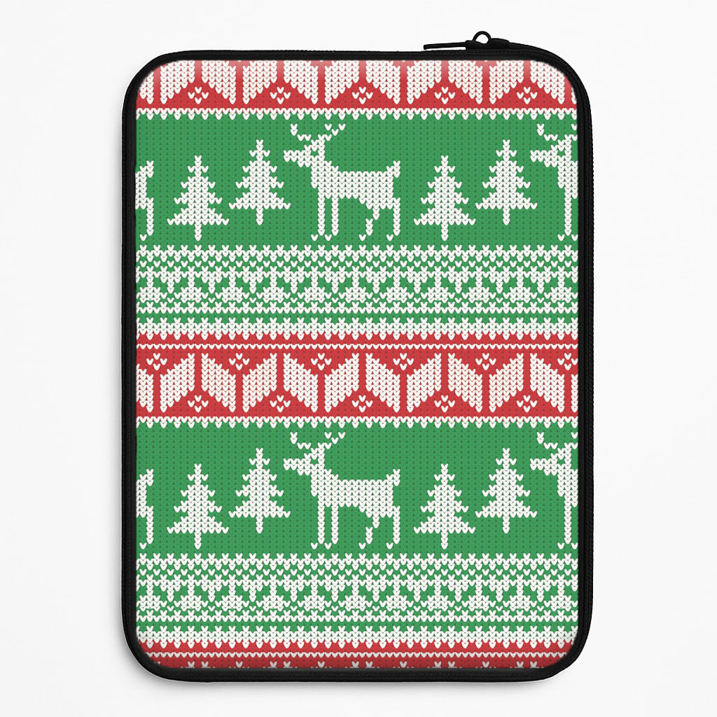 Christmas Jumper Pattern Christmas Laptop Sleeve