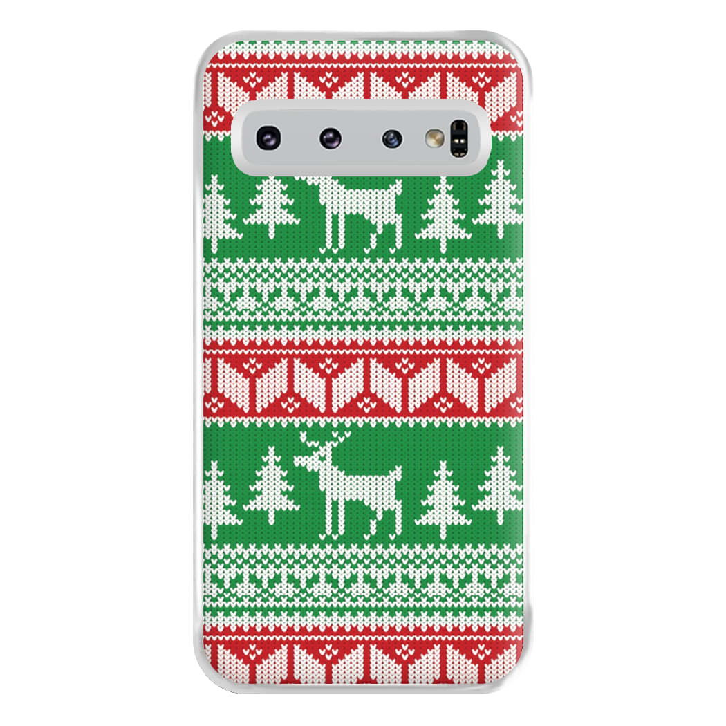 Christmas Jumper Pattern Christmas Phone Case for Galaxy S10 Plus