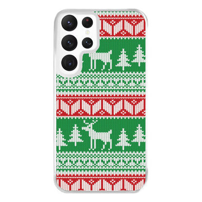 Christmas Jumper Pattern Christmas Phone Case for Galaxy S22 Ultra