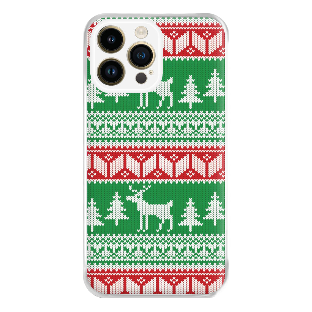 Christmas Jumper Pattern Christmas Phone Case for iPhone 14 Pro Max