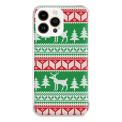 Christmas Jumper Pattern Christmas Phone Case for iPhone 14 Pro Max