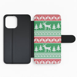 Christmas Jumper Pattern Christmas Flip Phone Case