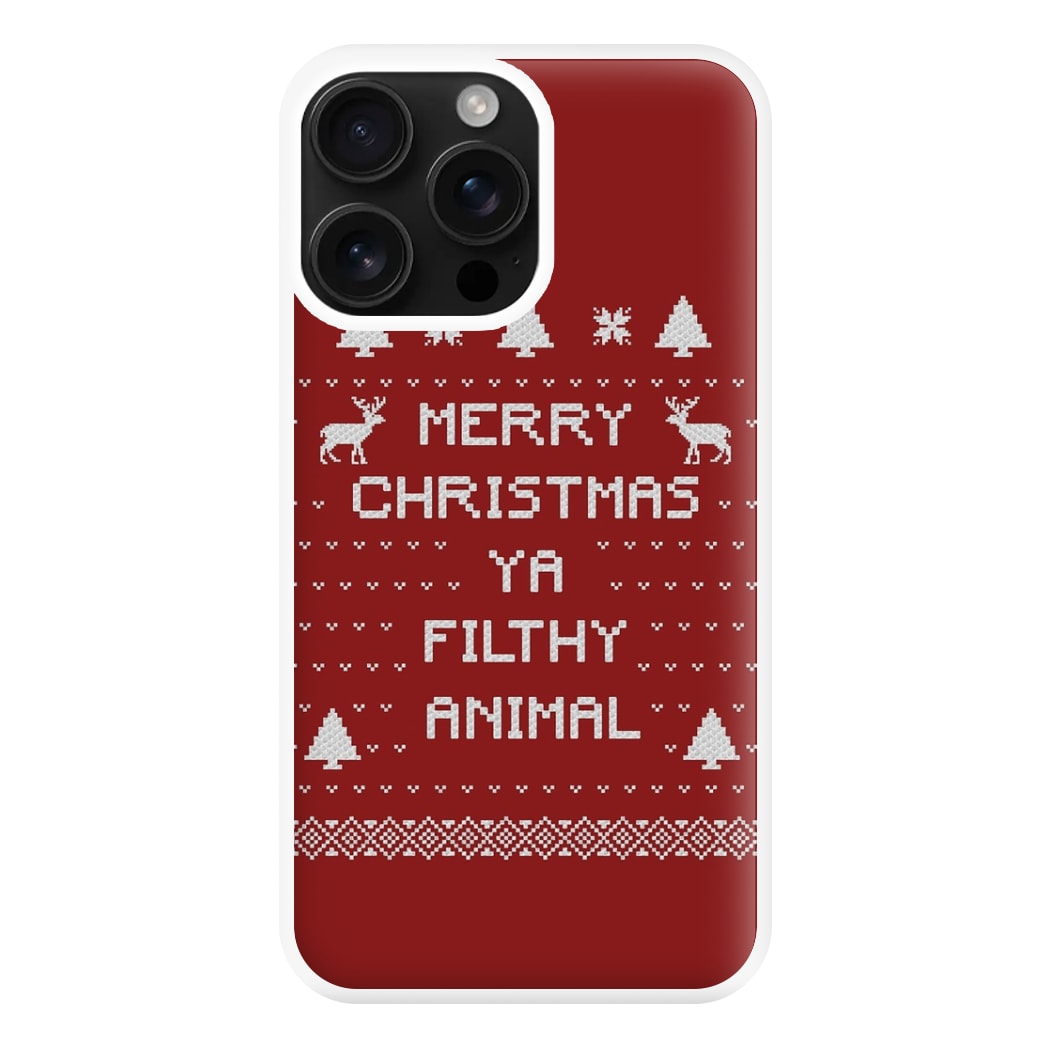 Merry Christmas Ya Filthy Animal Phone Case