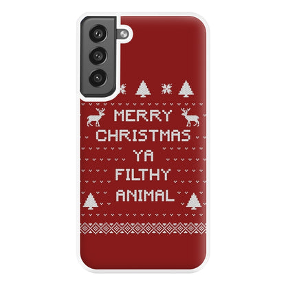 Merry Christmas Ya Filthy Animal Phone Case for Galaxy S21FE