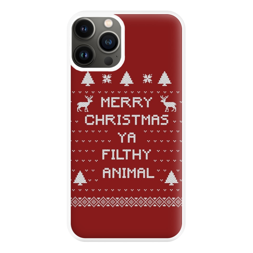 Merry Christmas Ya Filthy Animal Phone Case for iPhone 11 Pro Max