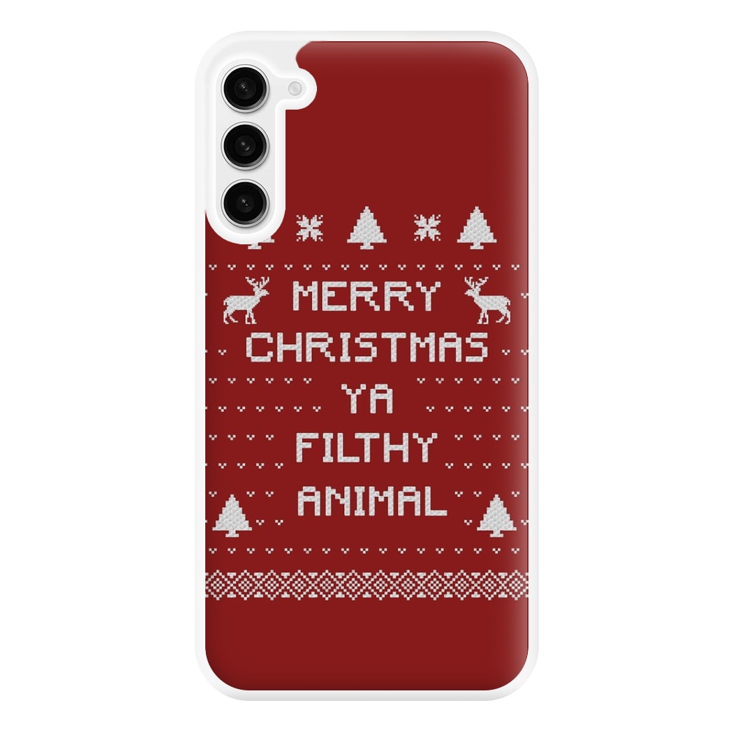 Merry Christmas Ya Filthy Animal Phone Case for Galaxy S23FE