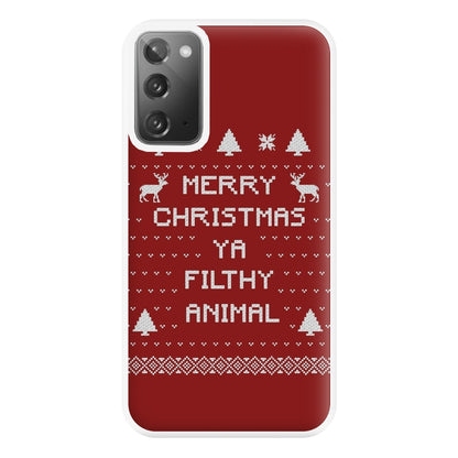 Merry Christmas Ya Filthy Animal Phone Case for Galaxy Note 20 Ultra