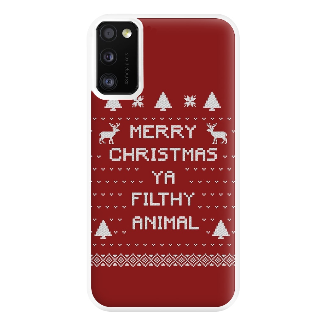 Merry Christmas Ya Filthy Animal Phone Case for Galaxy A41