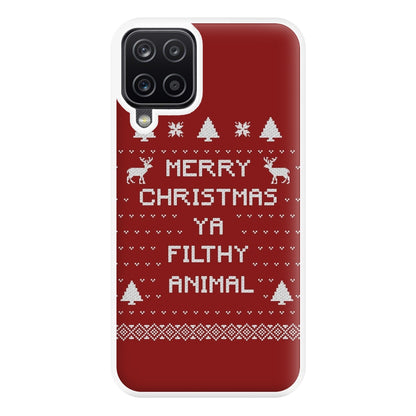 Merry Christmas Ya Filthy Animal Phone Case for Galaxy A12