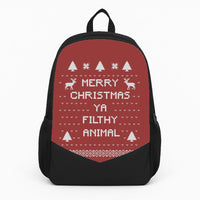 Merry Christmas Ya Filthy Animal Backpack