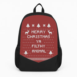 Merry Christmas Ya Filthy Animal Backpack