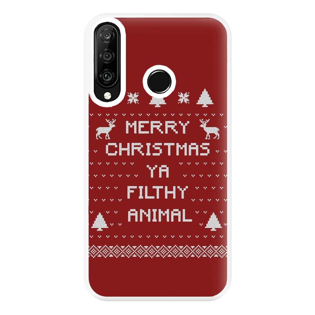 Merry Christmas Ya Filthy Animal Phone Case for Huawei P30 Lite