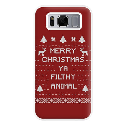 Merry Christmas Ya Filthy Animal Phone Case for Galaxy S8 Plus