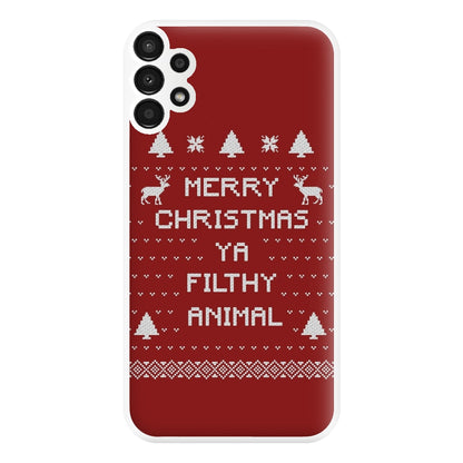 Merry Christmas Ya Filthy Animal Phone Case for Galaxy A13