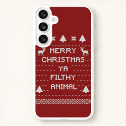 Merry Christmas Ya Filthy Animal Phone Case for Galaxy S26
