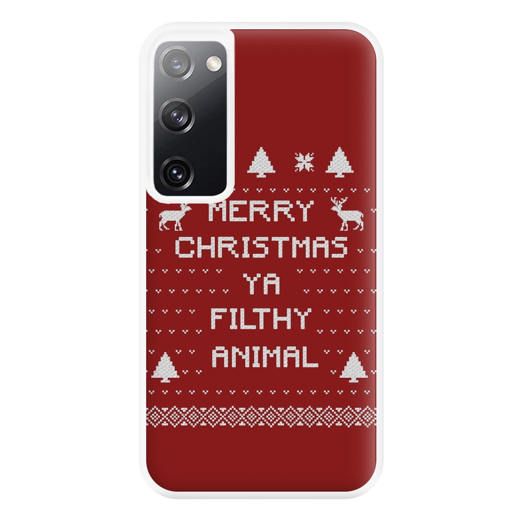 Merry Christmas Ya Filthy Animal Phone Case for Galaxy S20