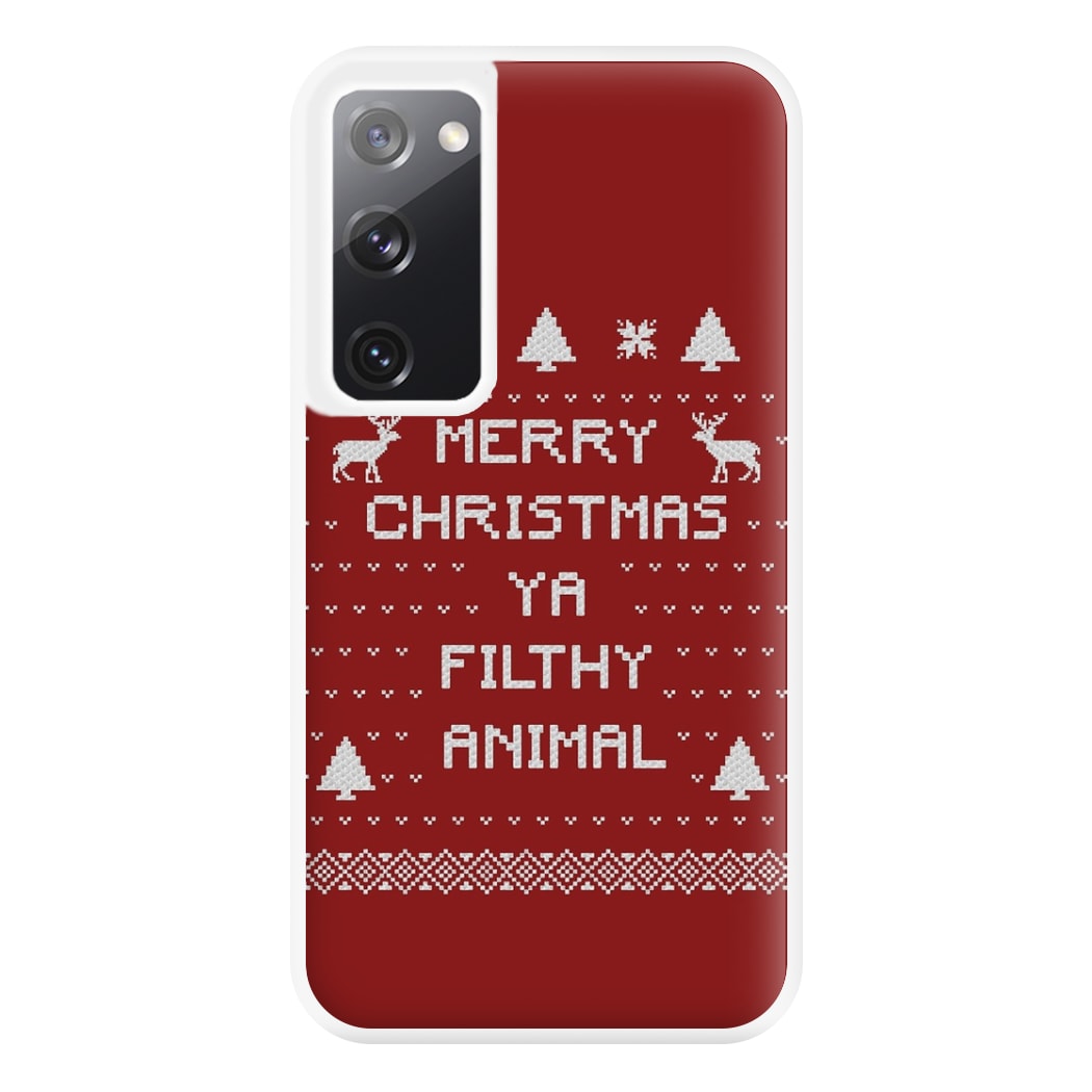 Merry Christmas Ya Filthy Animal Phone Case for Galaxy S20FE