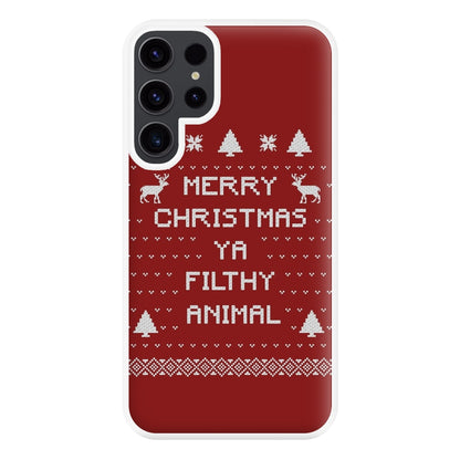 Merry Christmas Ya Filthy Animal Phone Case for Galaxy S23 Ultra