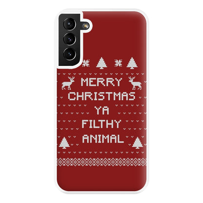 Merry Christmas Ya Filthy Animal Phone Case for Galaxy S21 Plus