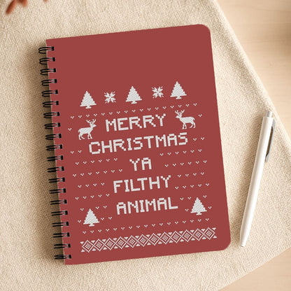 Merry Christmas Ya Filthy Animal Notepad