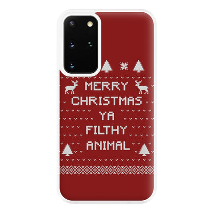 Merry Christmas Ya Filthy Animal Phone Case for Galaxy S20 Plus