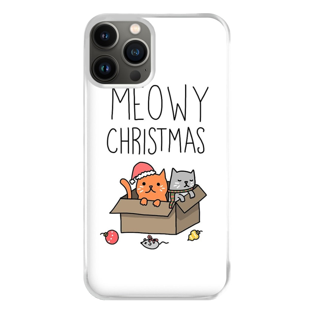 Meowy Christmas Phone Case for iPhone 13 Pro Max