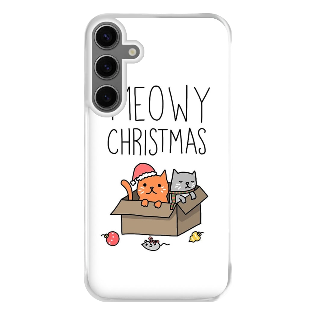 Meowy Christmas Phone Case for Galaxy S24FE