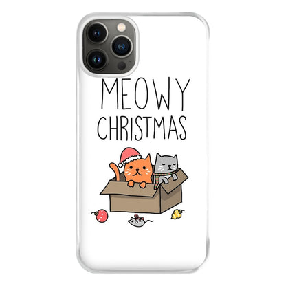 Meowy Christmas Phone Case for iPhone 13