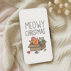 Meowy Christmas Wallet Phone Case