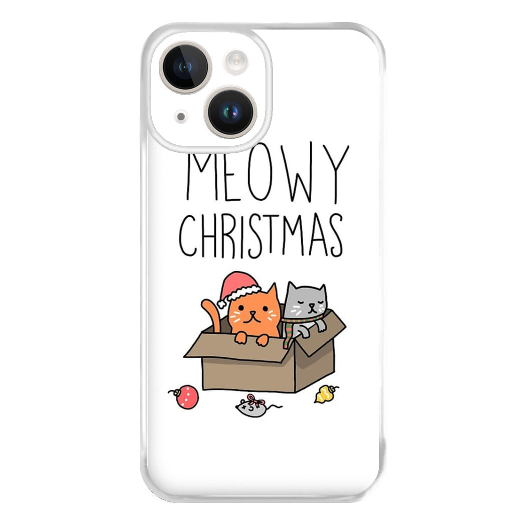 Meowy Christmas Phone Case for iPhone 14