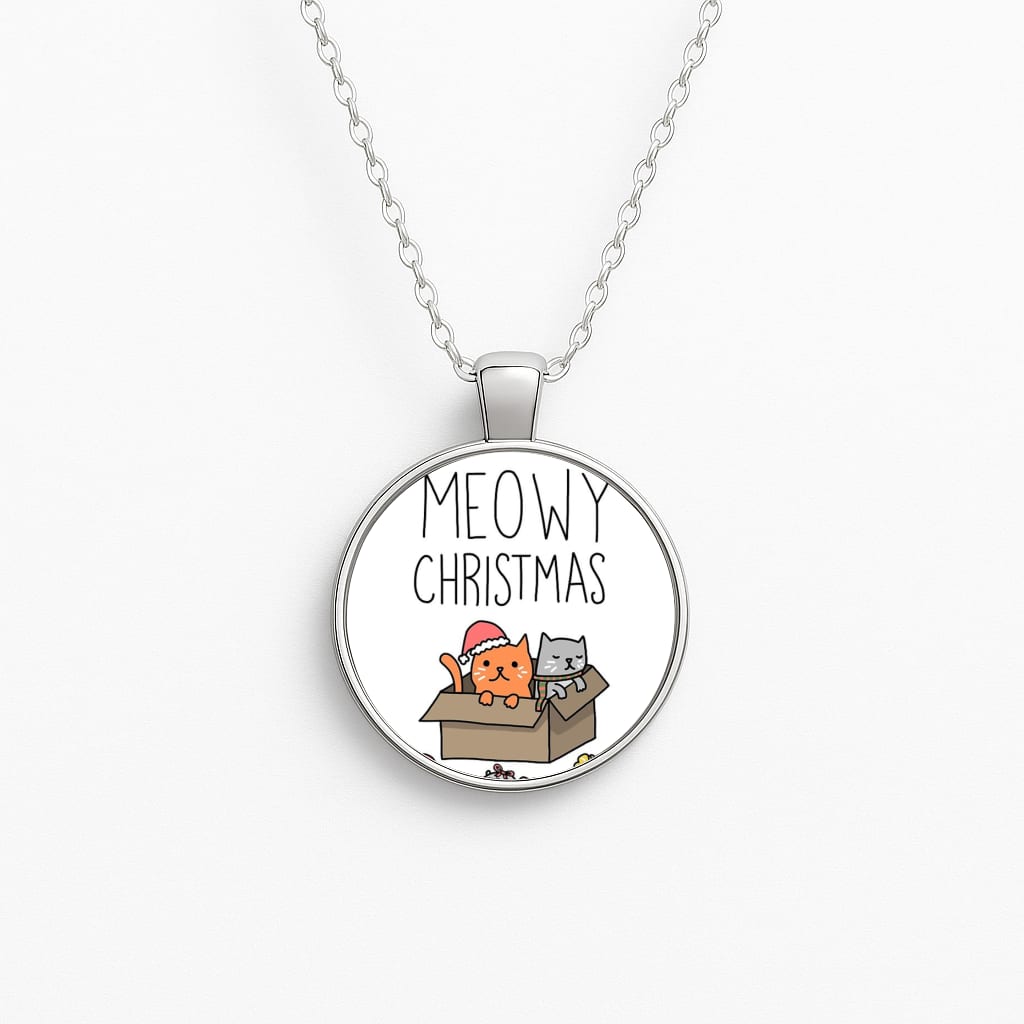 Meowy Christmas Necklace