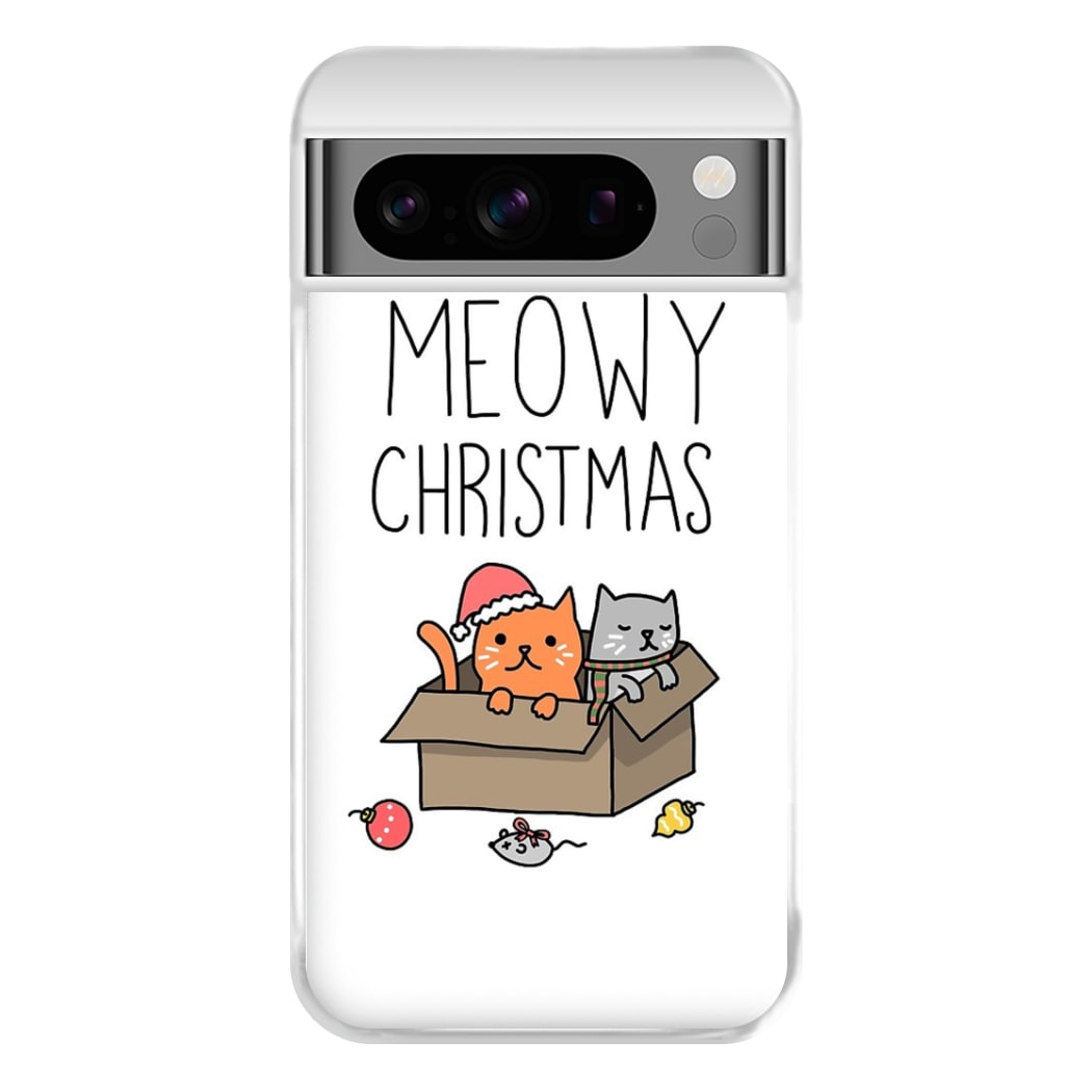 Meowy Christmas Phone Case for Google Pixel 8 Pro