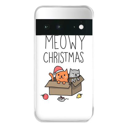 Meowy Christmas Phone Case for Google Pixel 6a