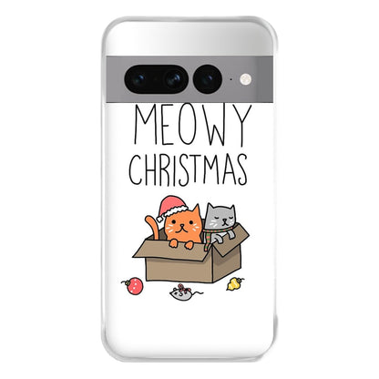 Meowy Christmas Phone Case for Google Pixel 7 Pro