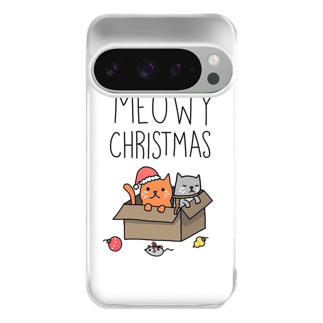 Meowy Christmas Phone Case for Google Pixel 9 Pro XL