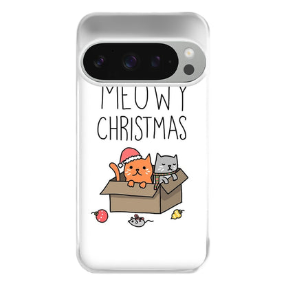 Meowy Christmas Phone Case for Google Pixel 9 Pro XL