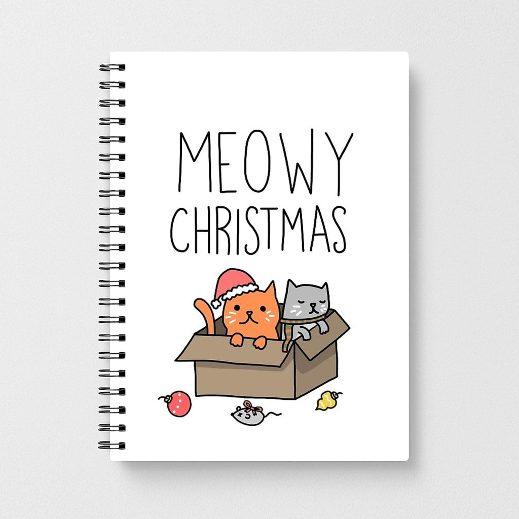 Meowy Christmas Notebook