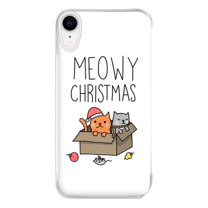 Meowy Christmas Phone Case for iPhone XR